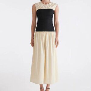 ANNA QUAN STEFANIA DRESS - Calico/Ebony NWT, XS/S